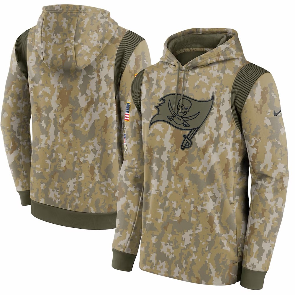 Nike Camo Tampa Bay Buccaneers Salute To Service Therma Performance Pullover